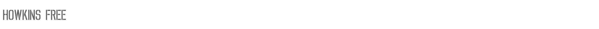 Howkins HOWKINS FREE.otf font preview